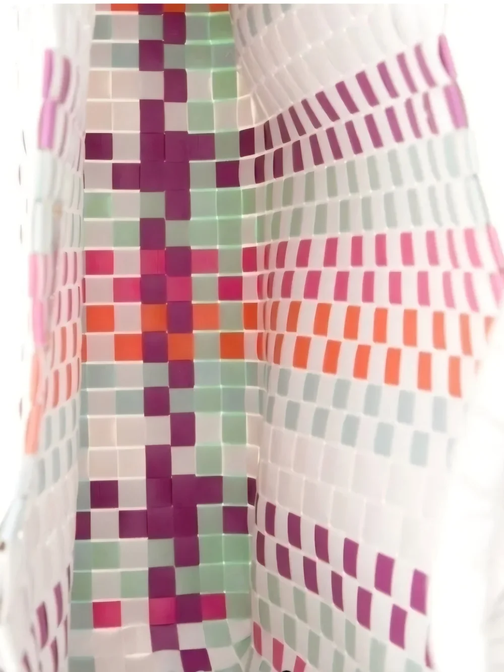 Kate Spade Multicolored Checker Woven Tote